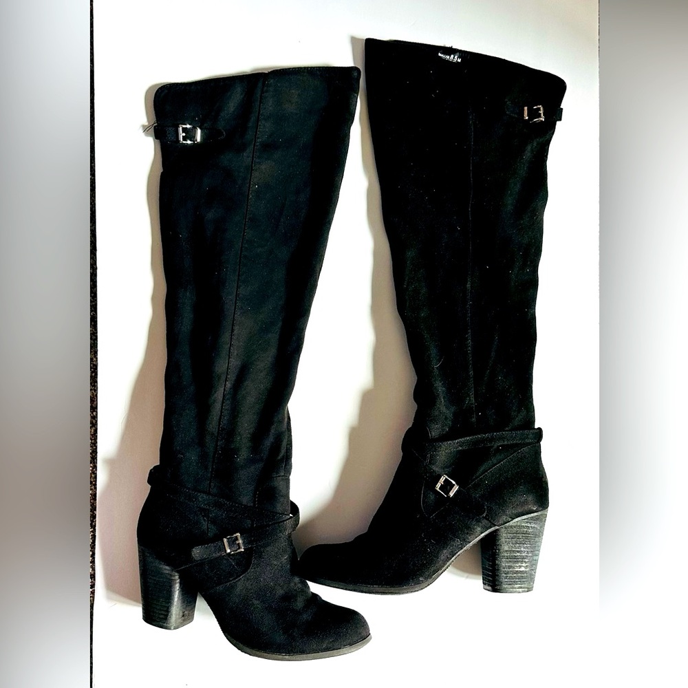 Over the Knee Black Boots Size 8.5